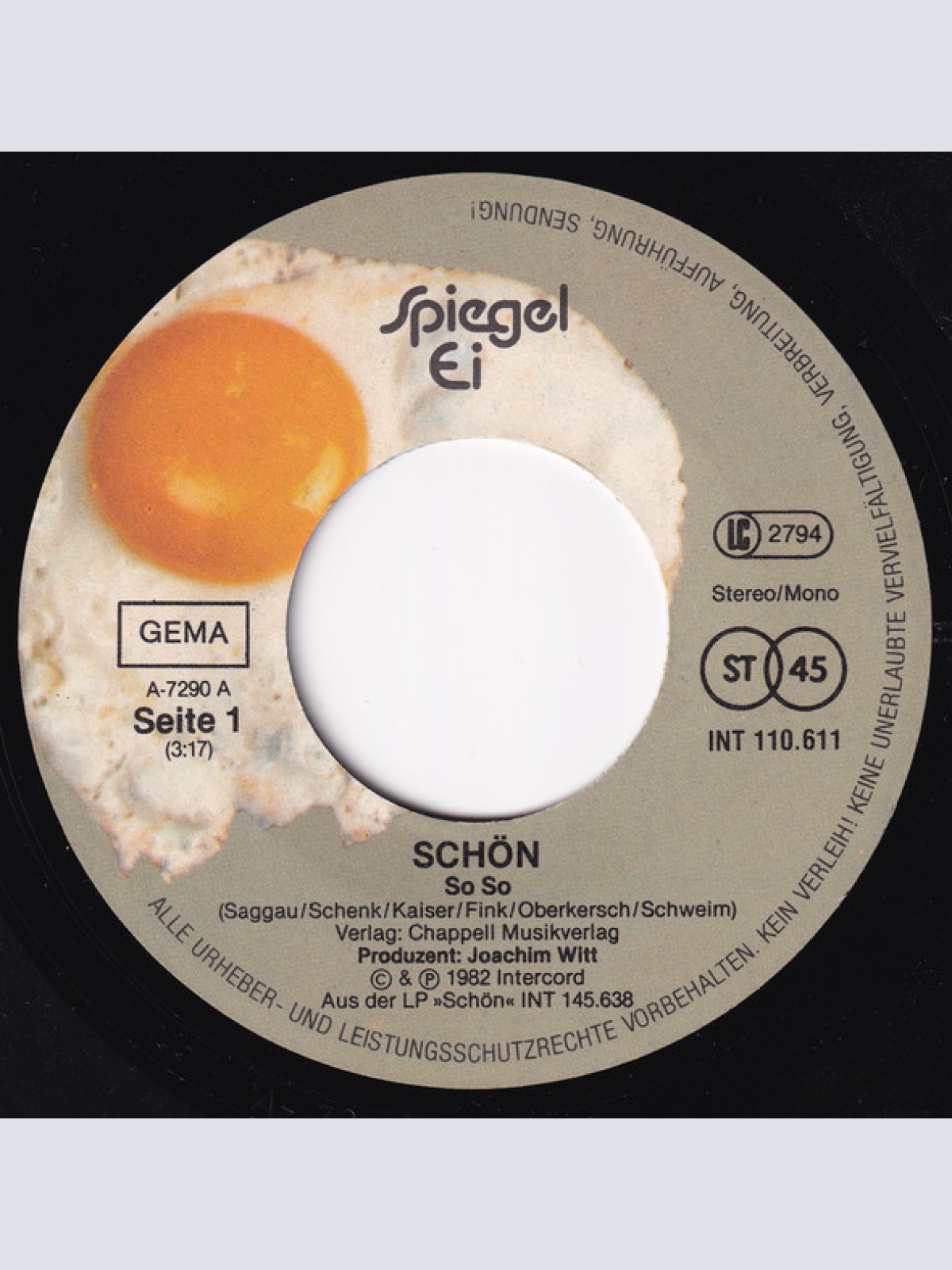 Vinyl / Schön (2) - So So