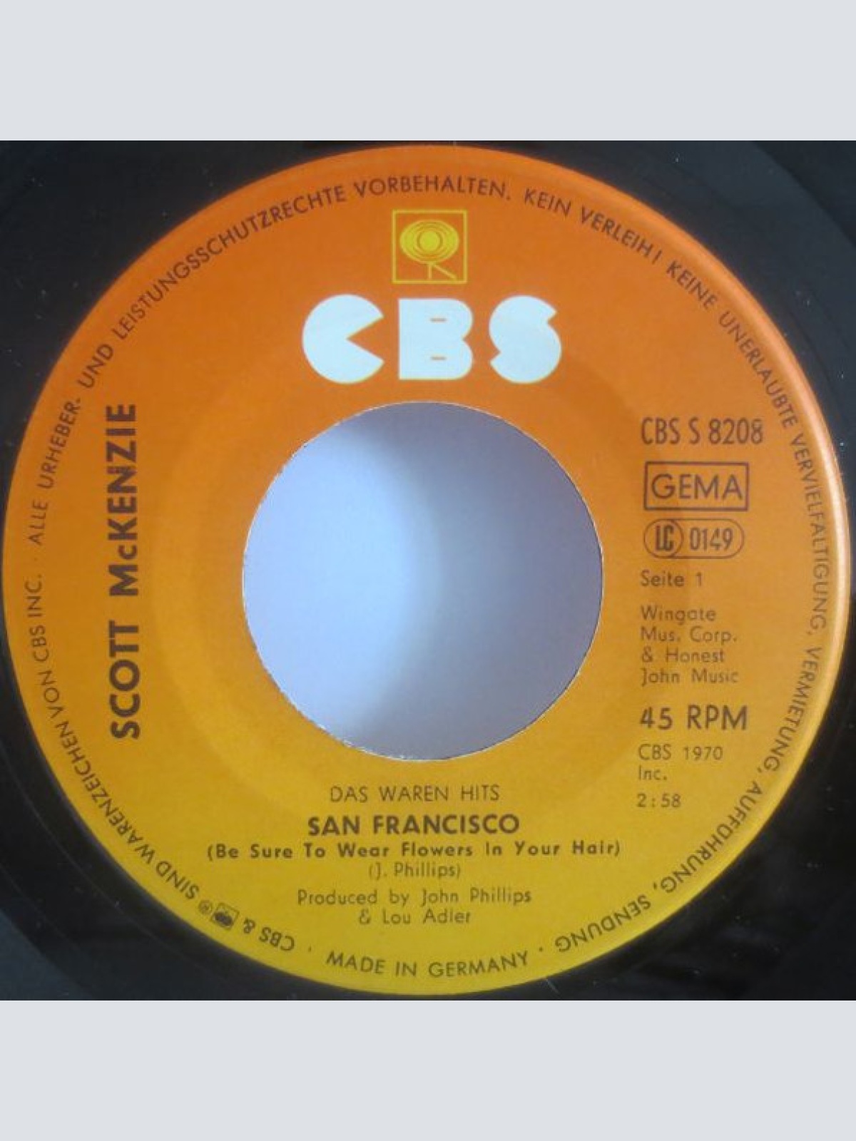 Vinyl / Scott McKenzie - San Francisco