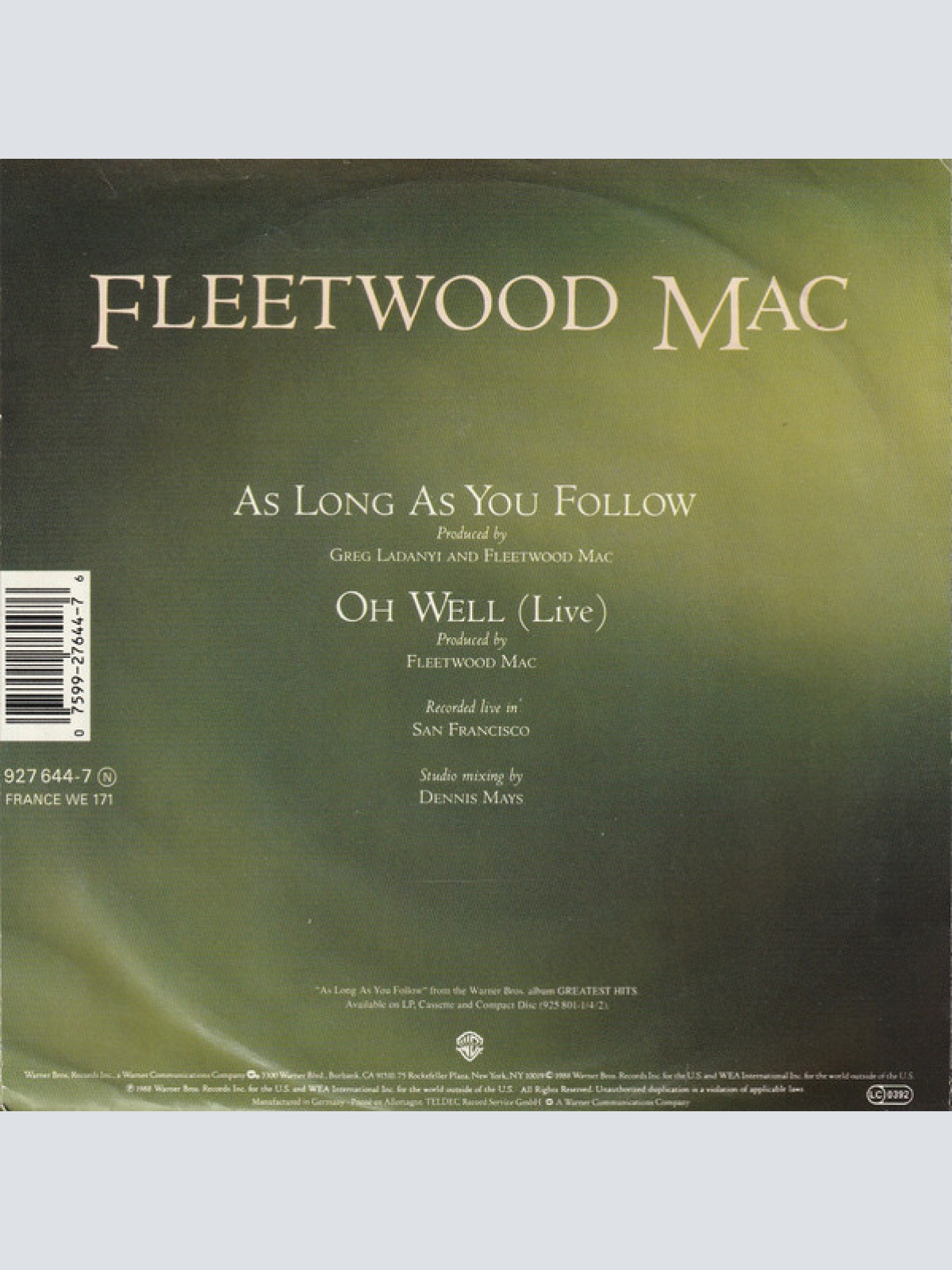 Vinyl / Fleetwood Mac - As Long As You Follow