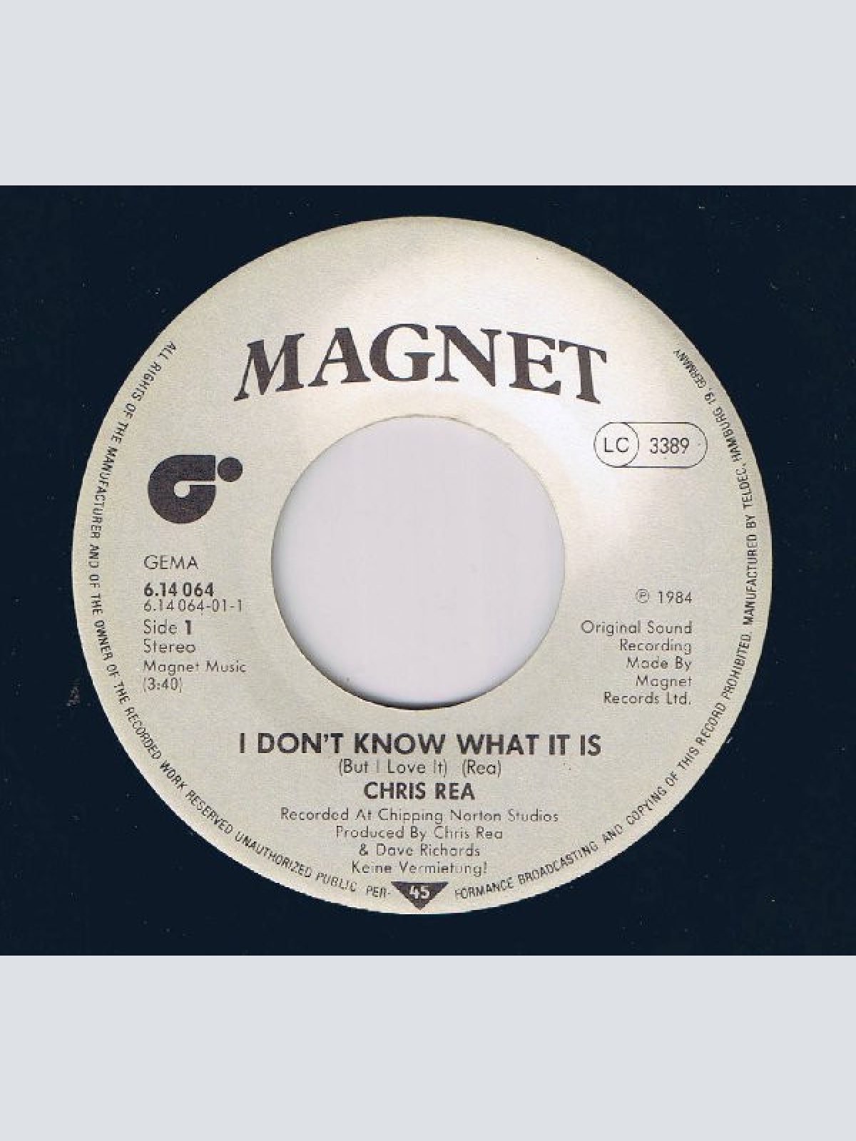 Vinyl / Chris Rea - I Don't Know What It Is (But I Love It)