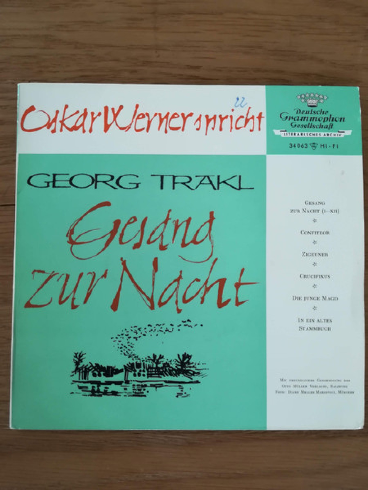 Vinyl / Oskar Werner - Oskar Werner Spricht Gedichte Von Georg Trakl