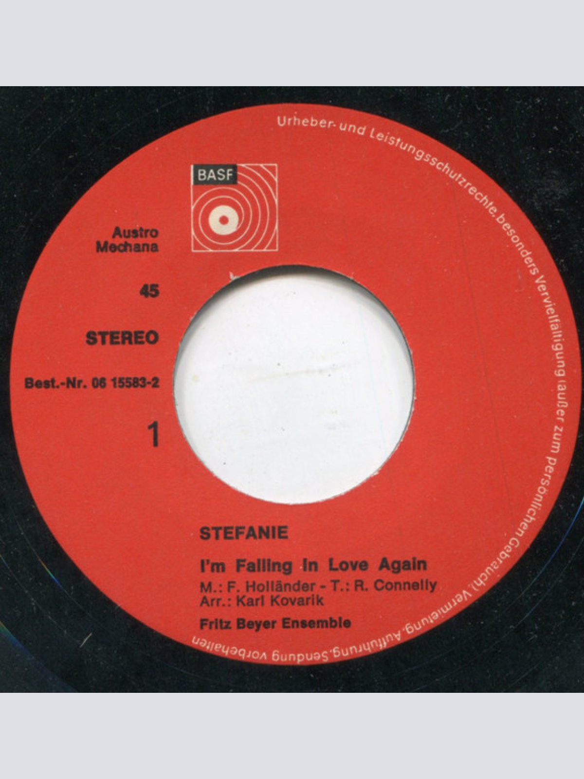 Vinyl / Stefanie* - I'm Falling In Love Again / In Love With You