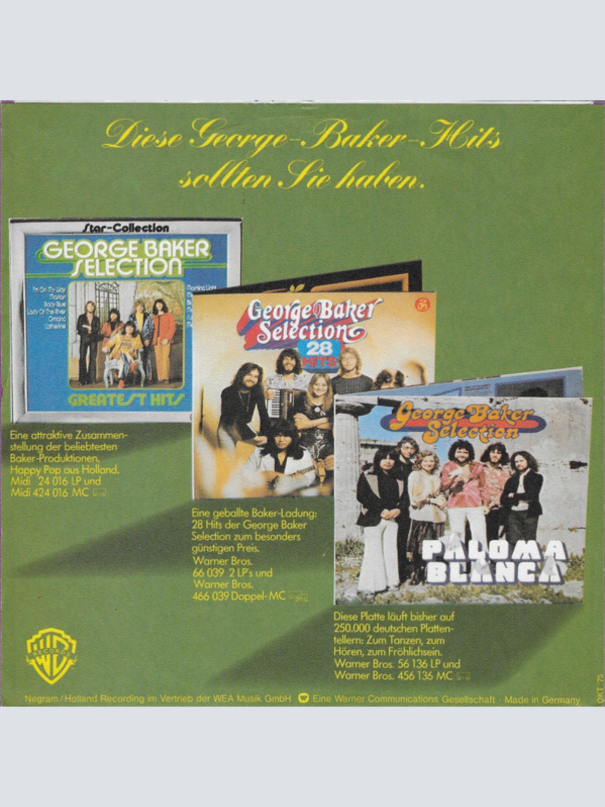 Vinyl / George Baker Selection - Morning Sky