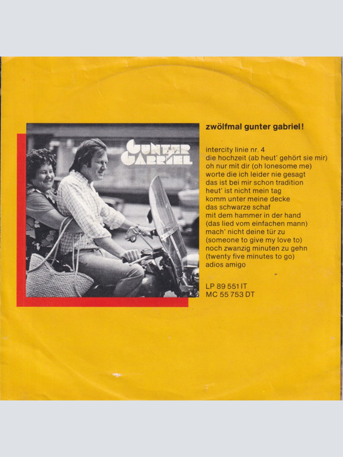 Vinyl / Gunter Gabriel - Willy Klein, Der Fernsehmann