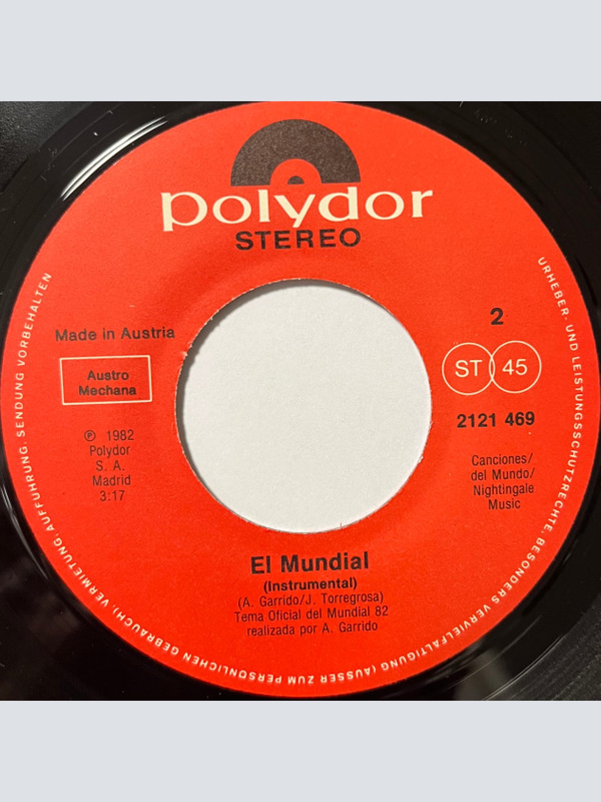 Vinyl / Plácido Domingo* - El Mundial (Die Weltmeisterschaft)
