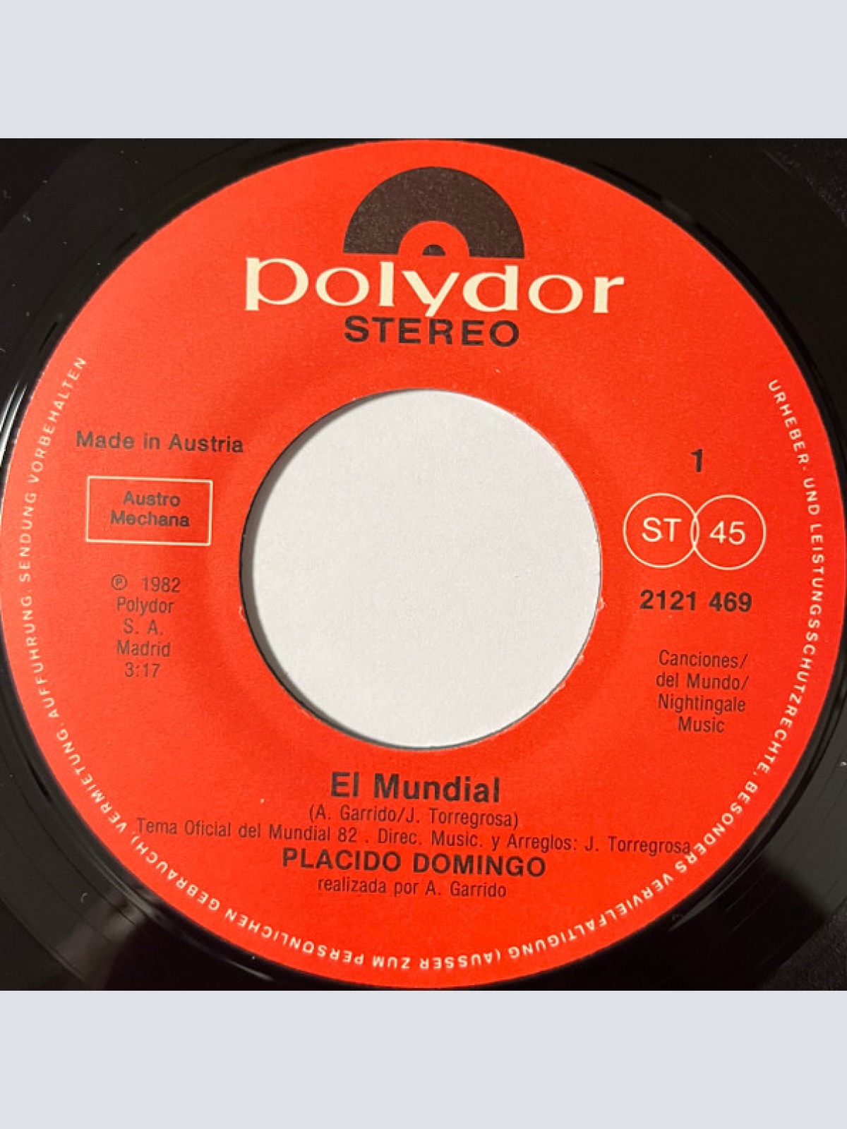 Vinyl / Plácido Domingo* - El Mundial (Die Weltmeisterschaft)