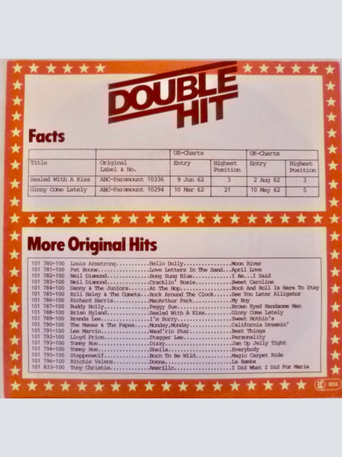 Vinyl / Brian Hyland - Sealed With A Kiss / Ginny Come Lately