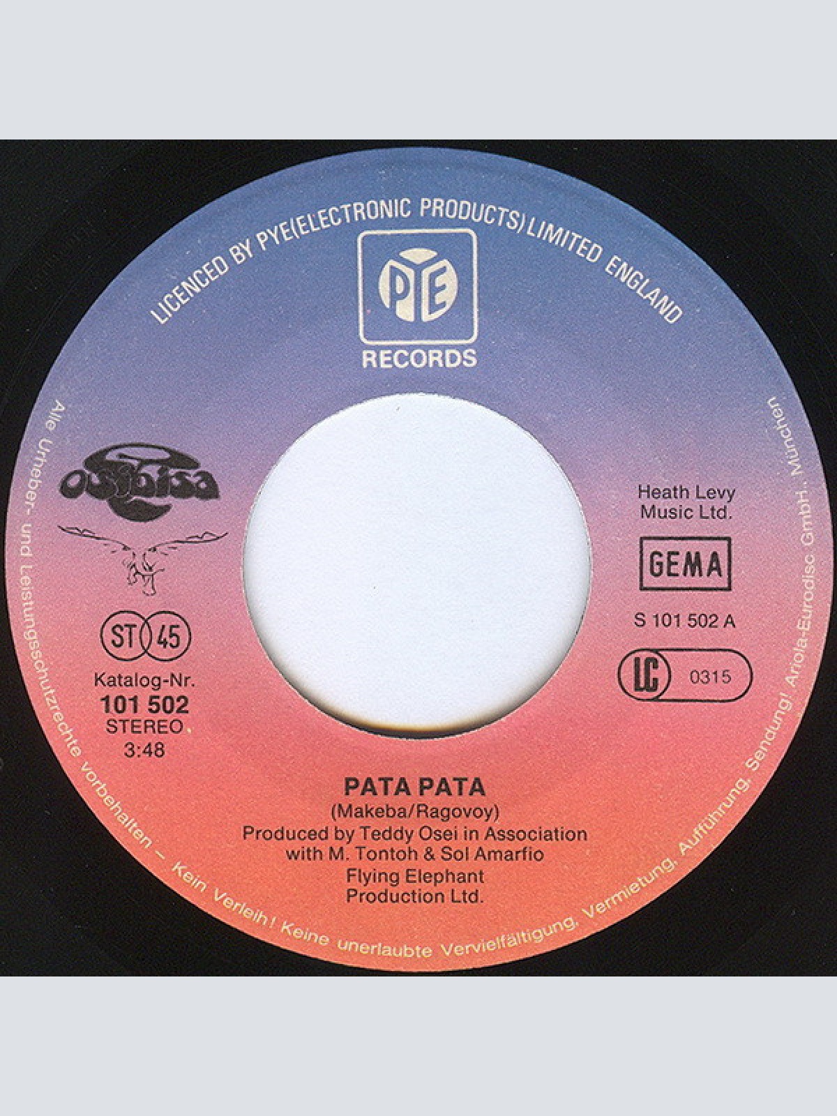 Vinyl / Osibisa - Pata Pata / Jumbo