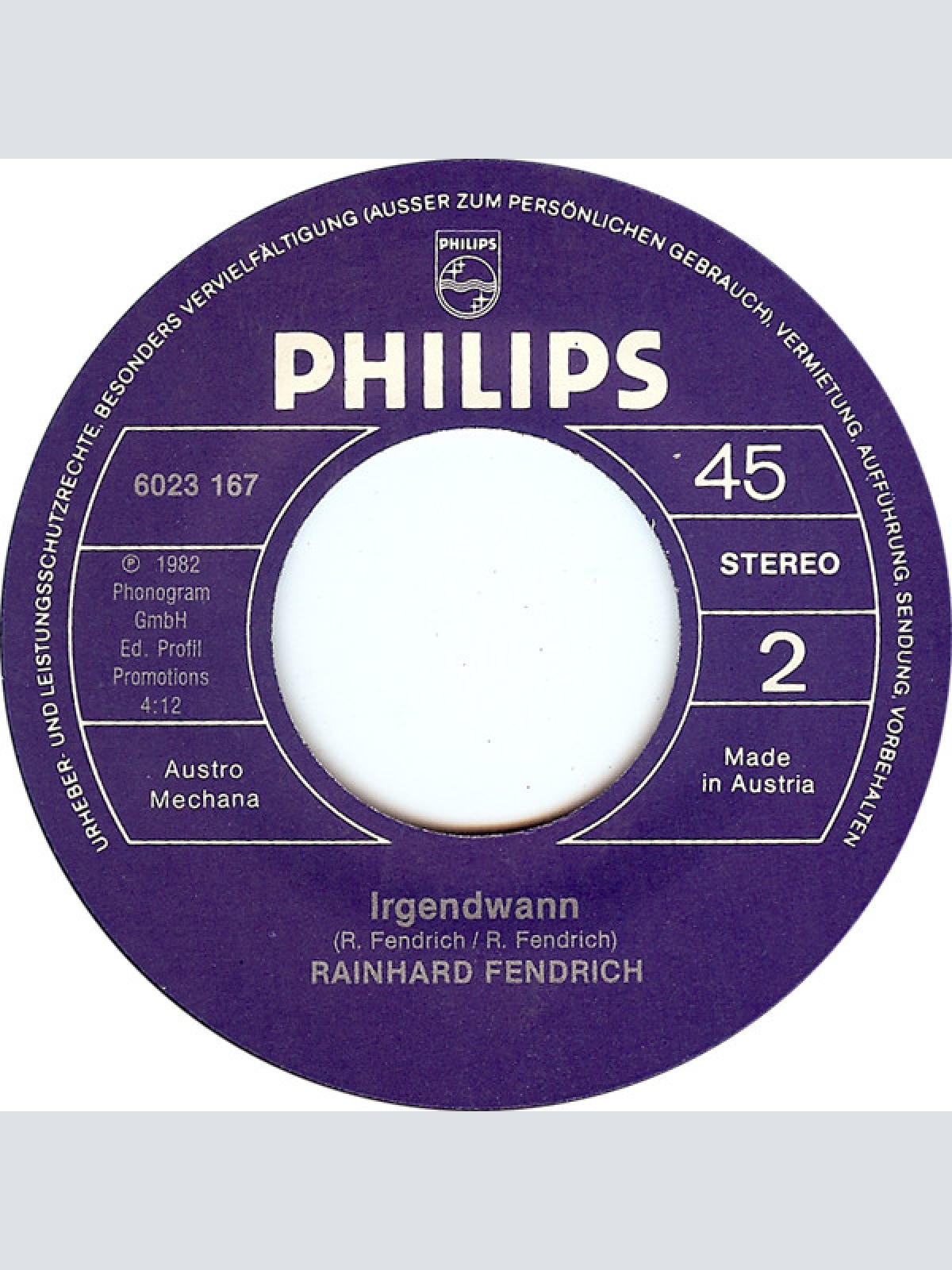 Vinyl / Rainhard Fendrich - Es Lebe Der Sport