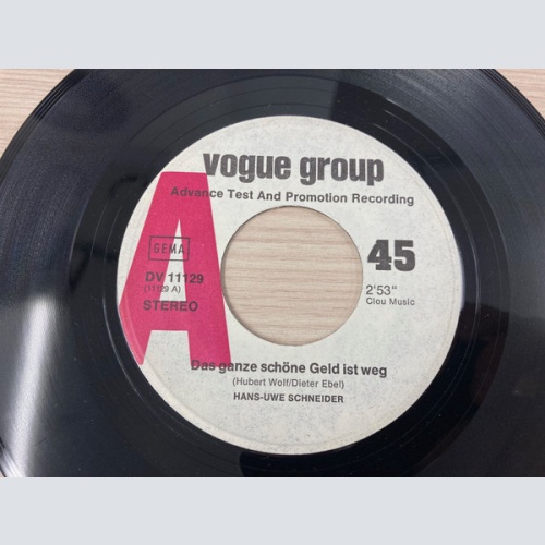 Vinyl / Hans Uwe Schneider - Das Ganze Schöne Geld Ist Weg