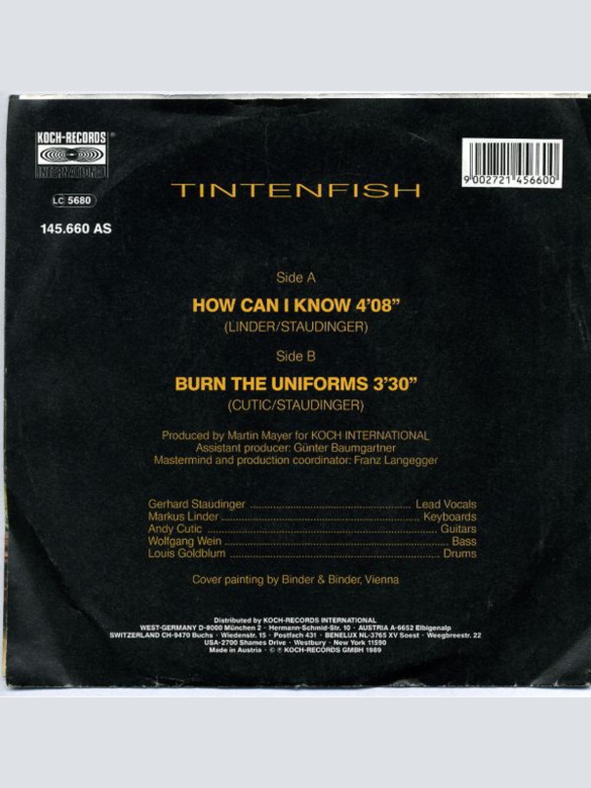 Vinyl / Tintenfish - How Can I Know
