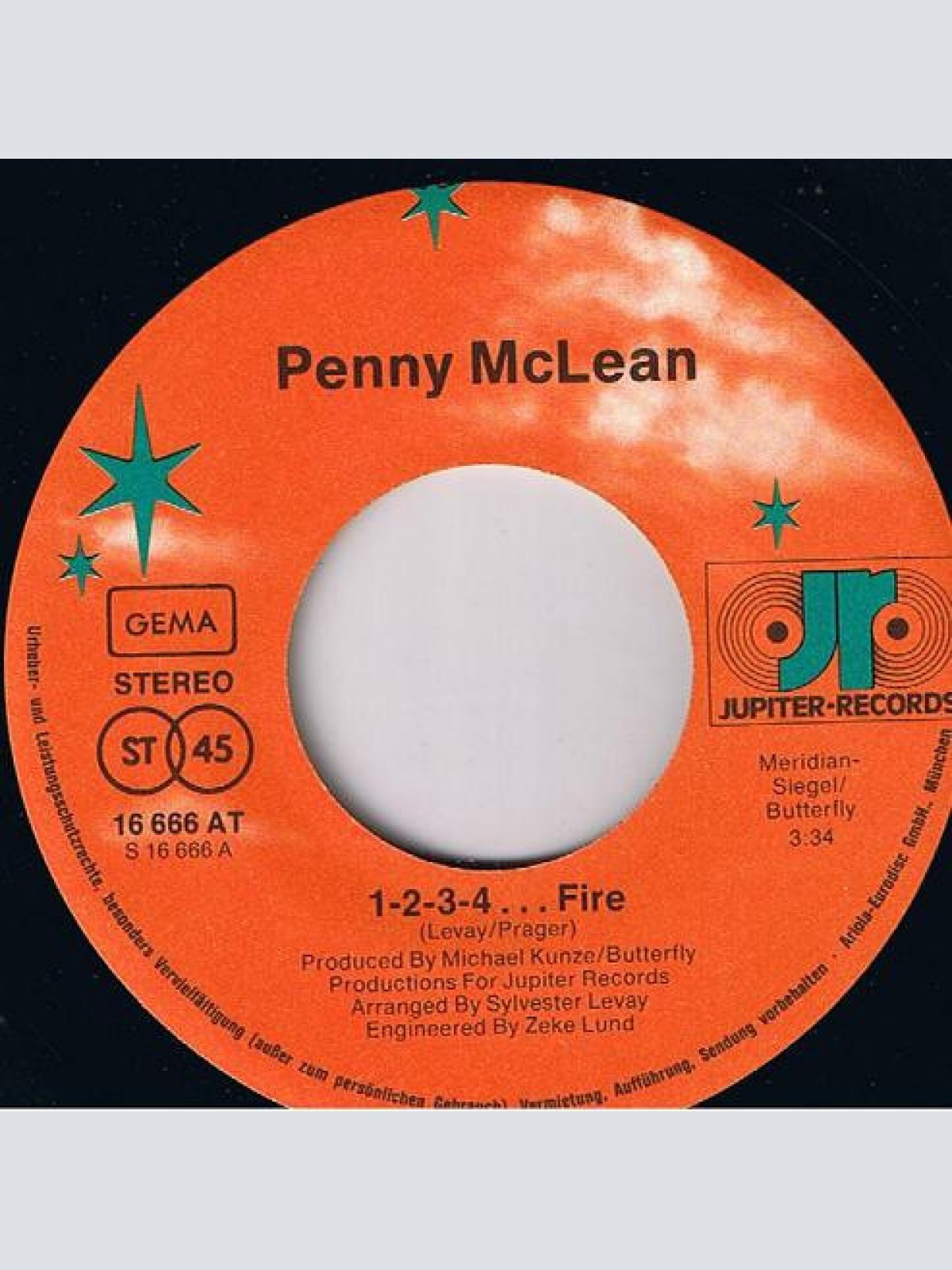 Vinyl / Penny McLean - 1-2-3-4... Fire!
