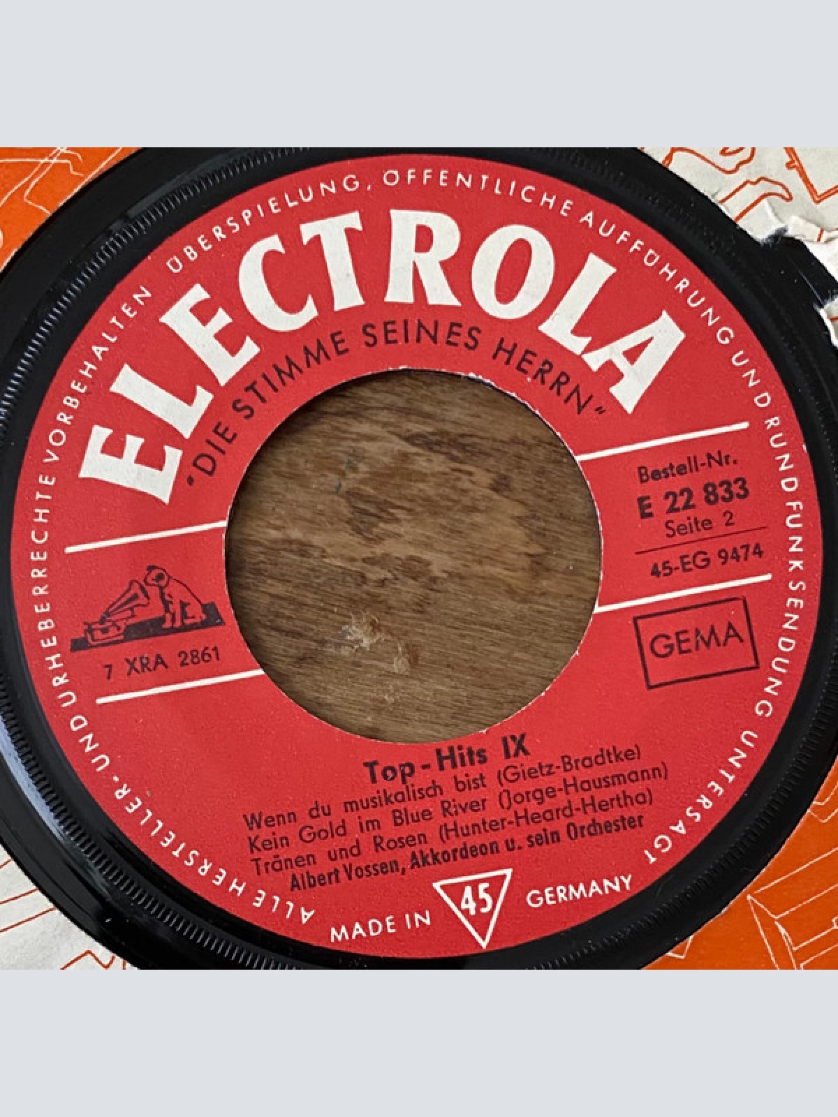 Vinyl / Albert Vossen, Akkordeon Und Sein Orchester* - Top-Hits 9