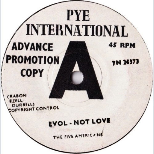 Vinyl / The Five Americans - Evol - Not Love