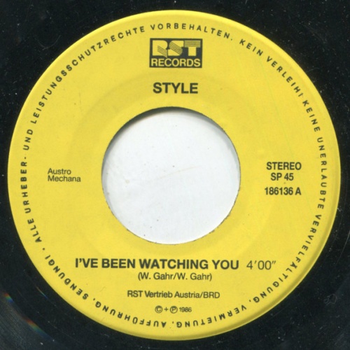 Vinyl / Style (15) - I've Been Watching You / I Need You