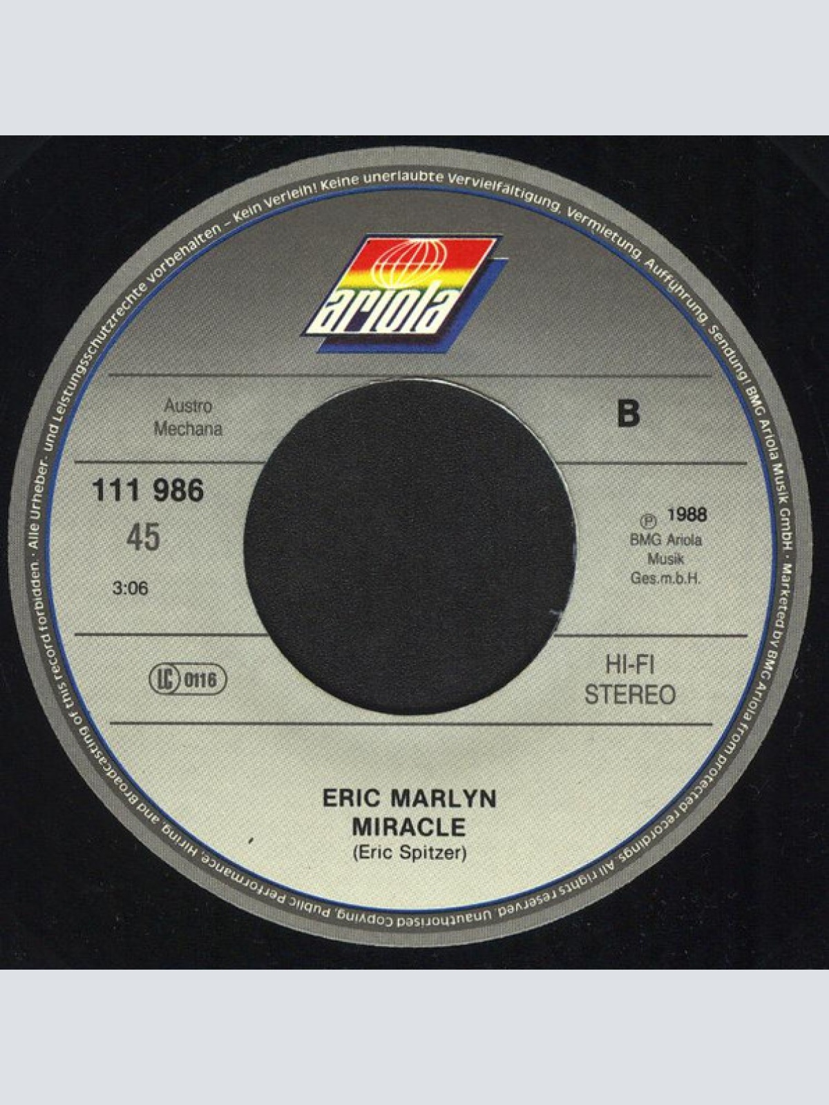 Vinyl / Eric Marlyn* - Walking 'Round