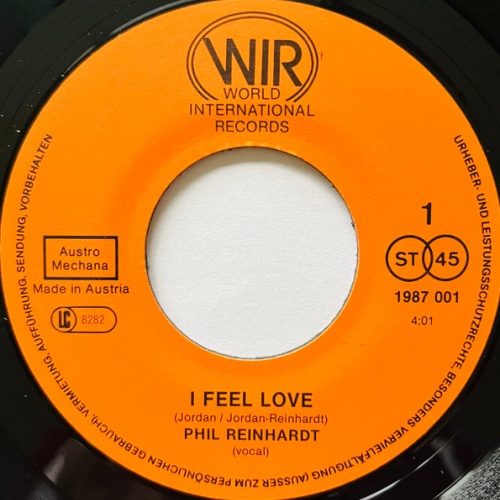 Vinyl / Phil Reinhardt - I Feel Love