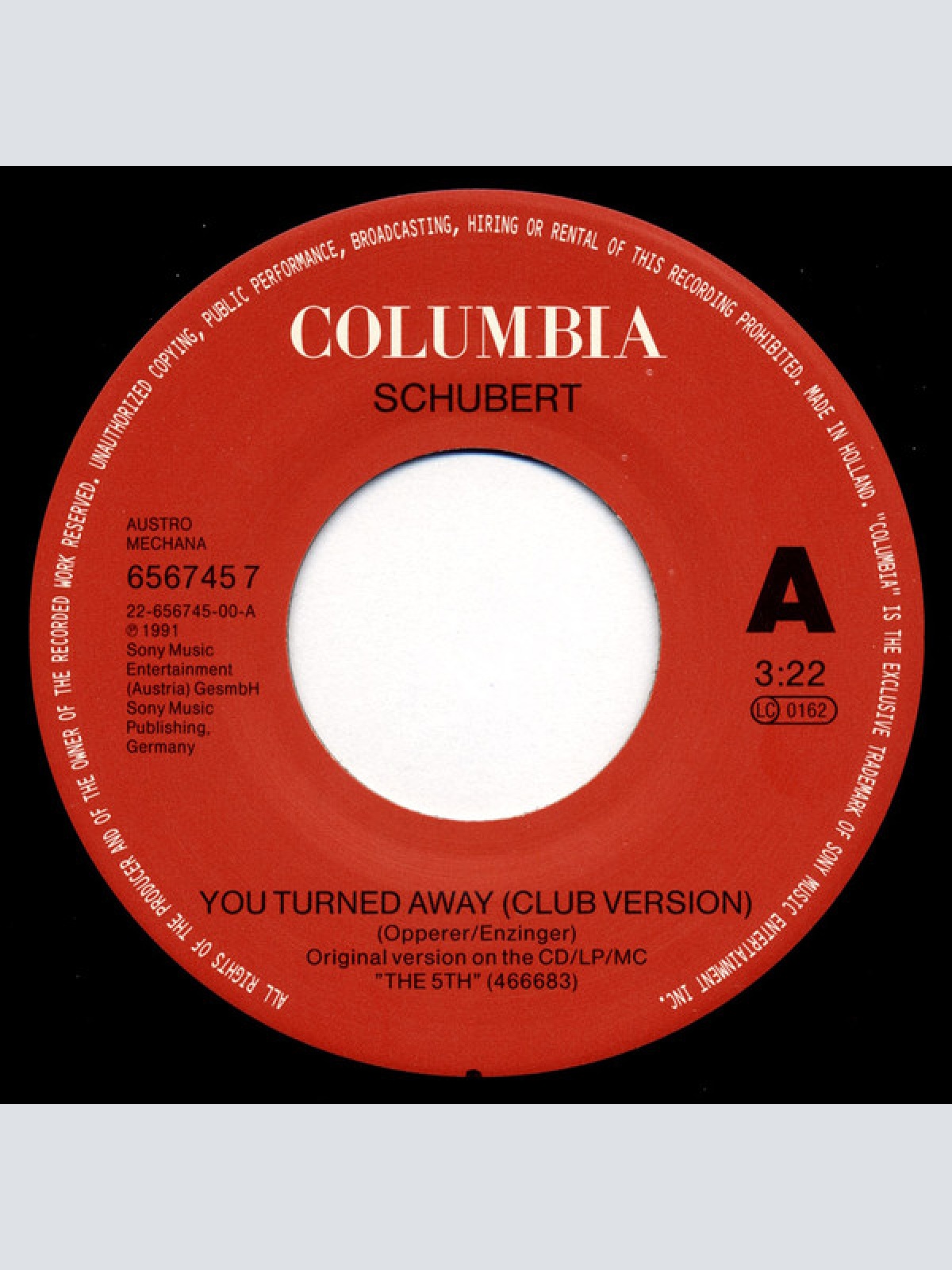 Vinyl / Schubert (3) - You Turned Away