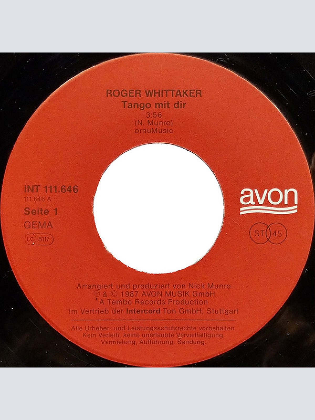Vinyl / Roger Whittaker - Tango Mit Dir
