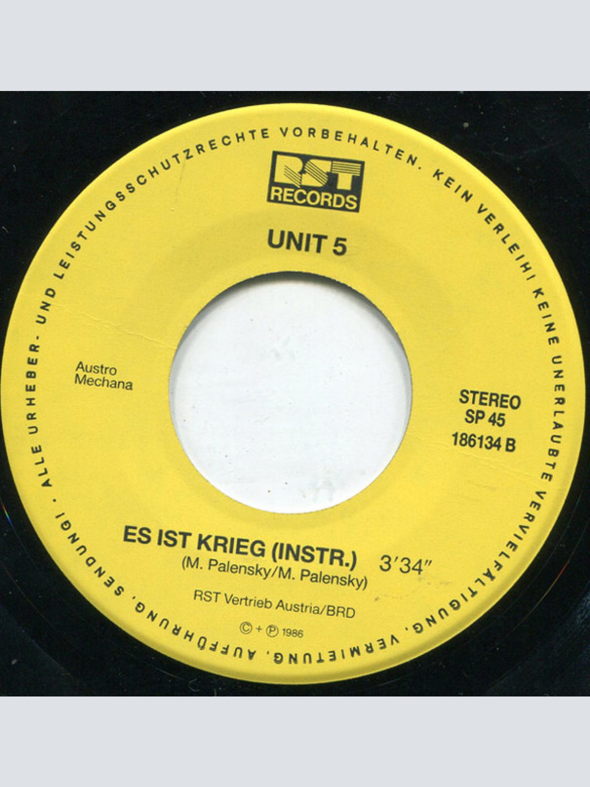 Vinyl / Unit 5 (4) - Es Ist Krieg!