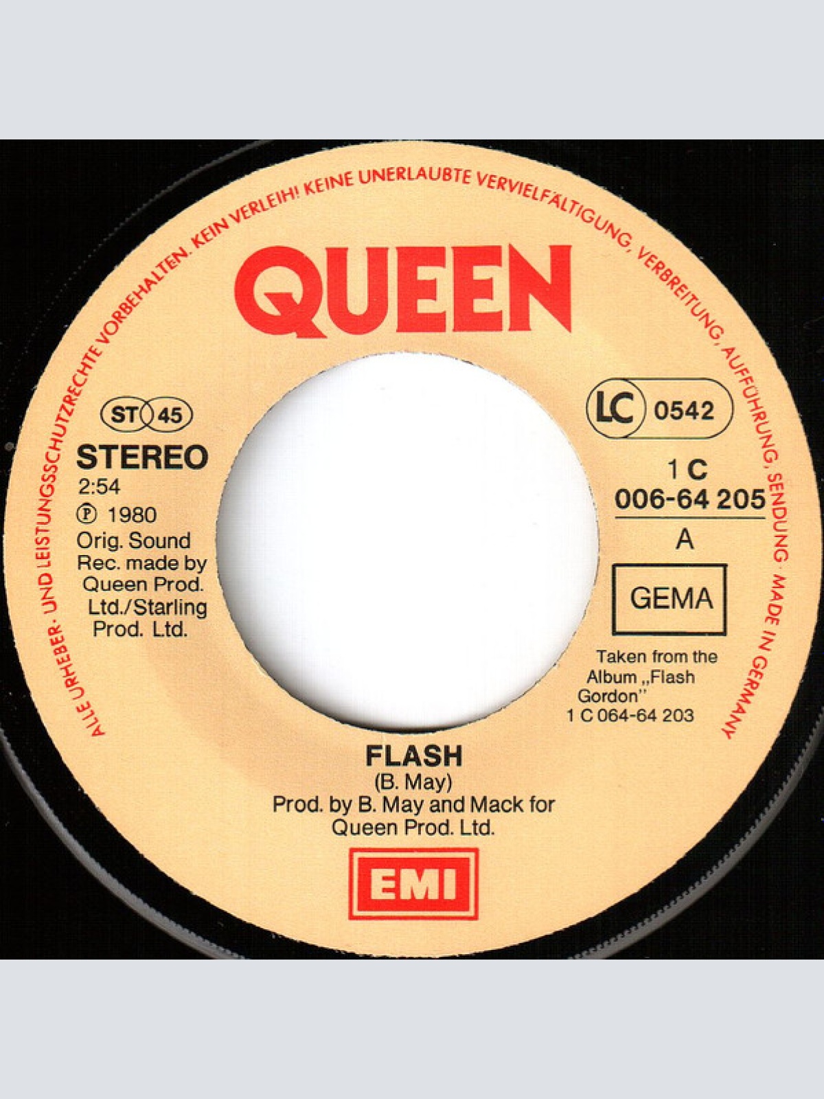 Vinyl / Queen - Flash