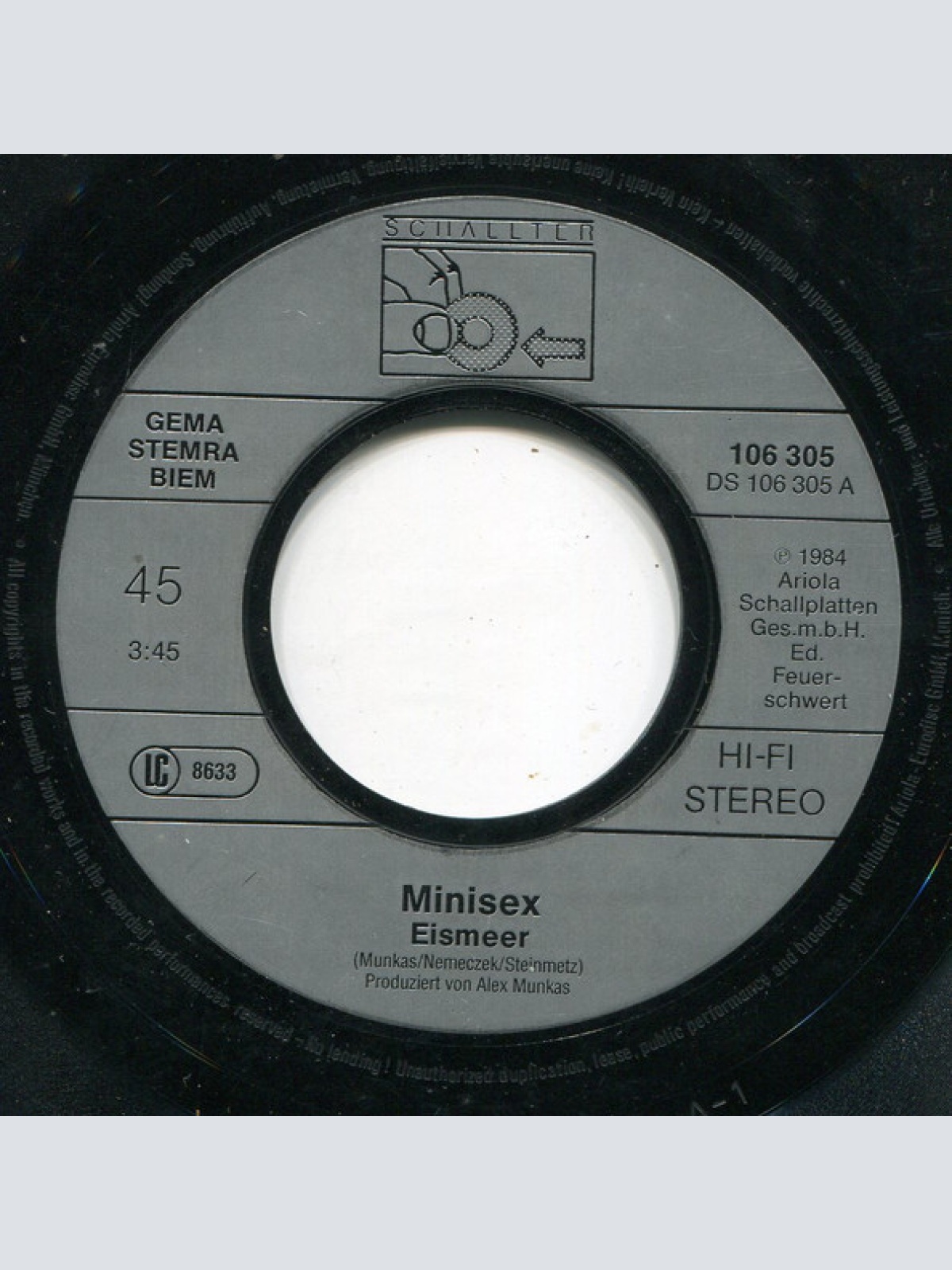 Vinyl / Minisex - Eismeer