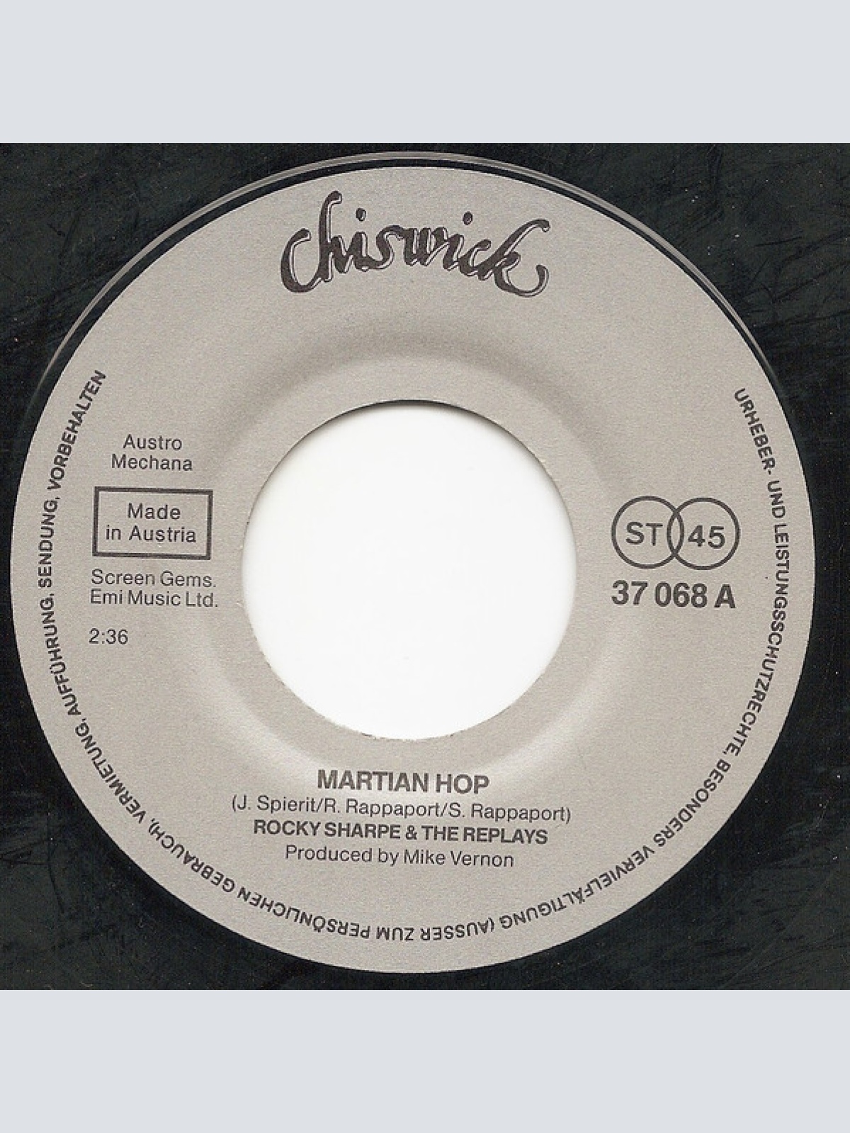 Vinyl / Rocky Sharpe & The Replays - Martian Hop