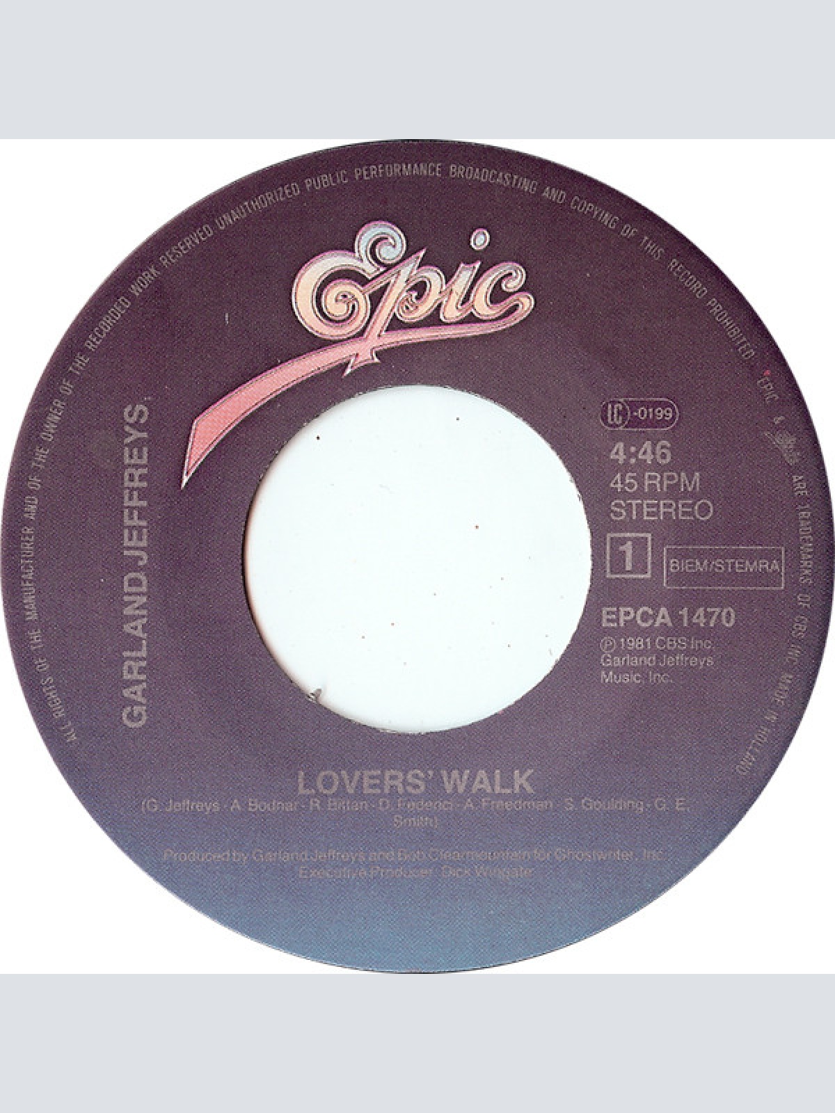 Vinyl / Garland Jeffreys - Lovers' Walk