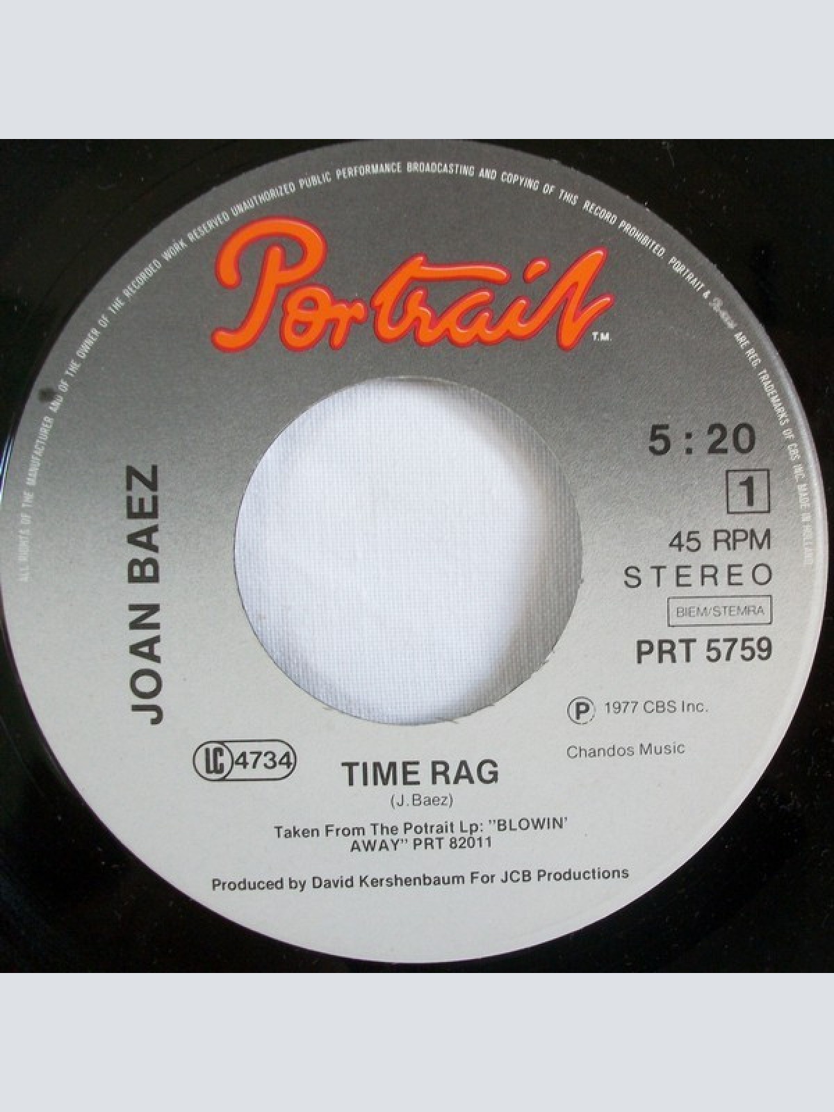 Vinyl / Joan Baez - Time Rag