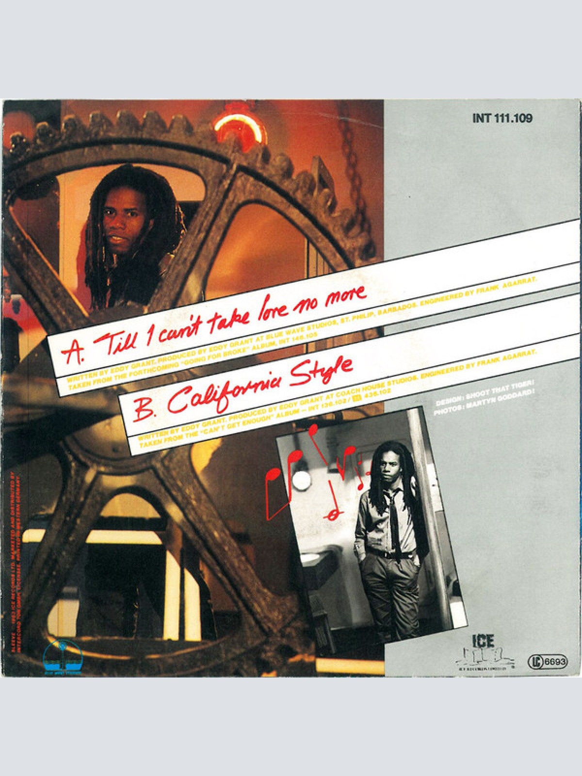 Vinyl / Eddy Grant - Till I Can't Take Love No More