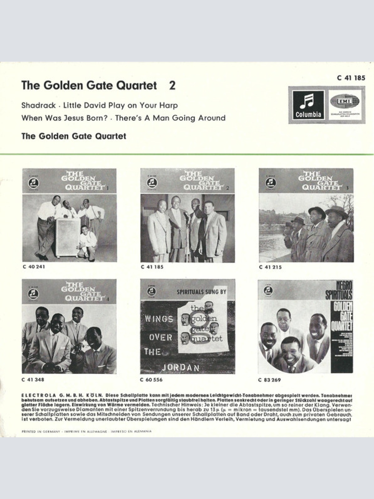 Vinyl / The Golden Gate Quartet - The Golden Gate Quartet 2