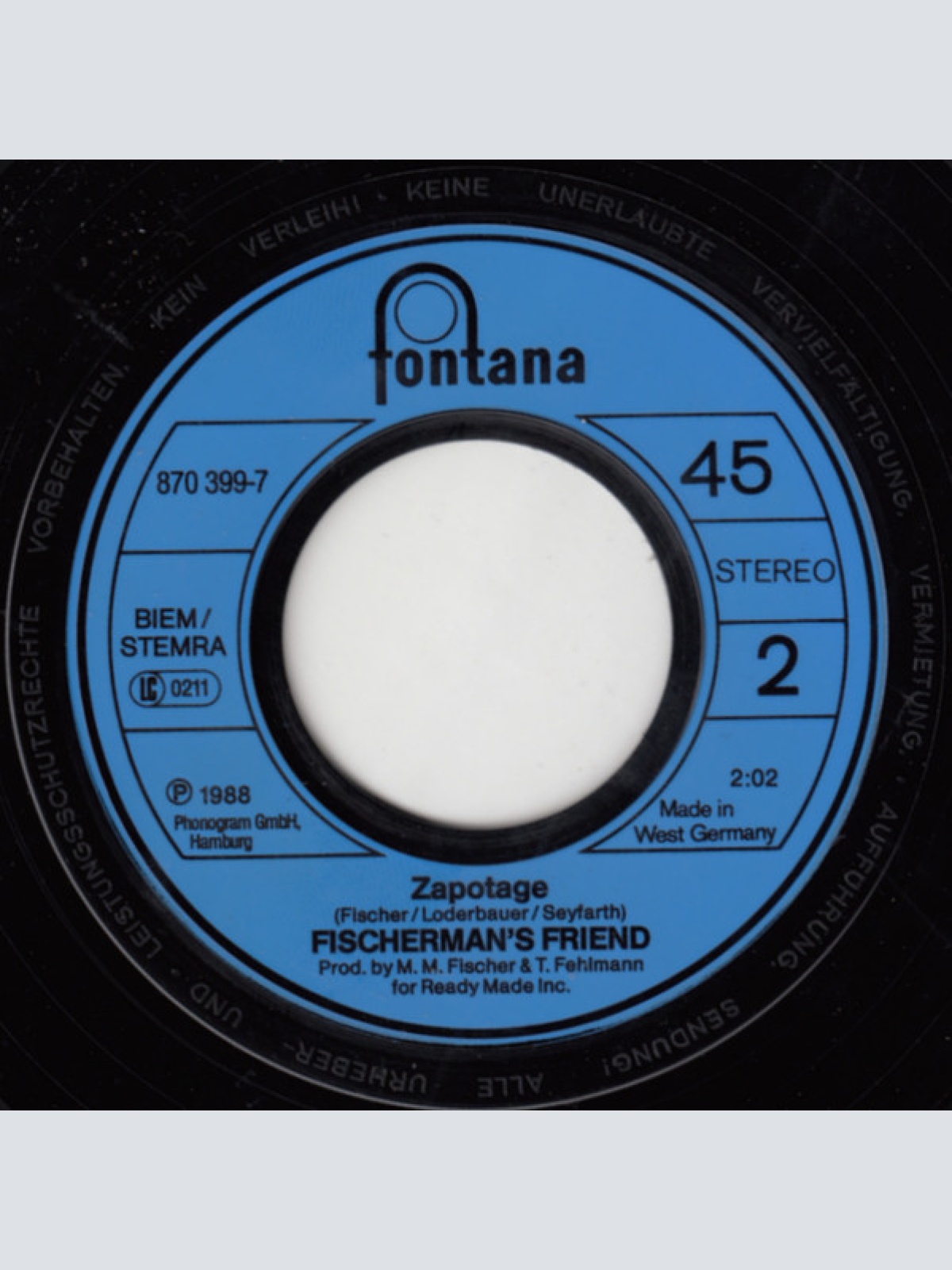 Vinyl / Fischerman's Friend - Fischerman's Friend