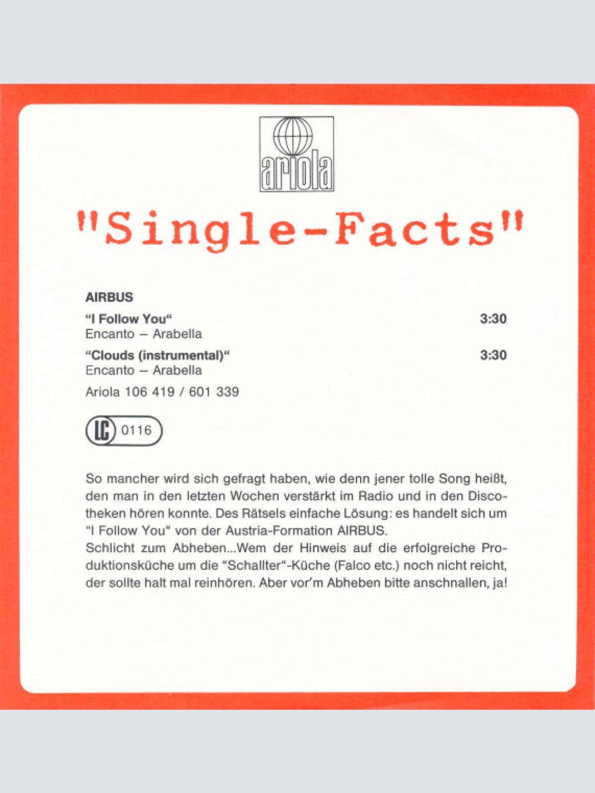 Vinyl / Airbus (2) - I Follow You