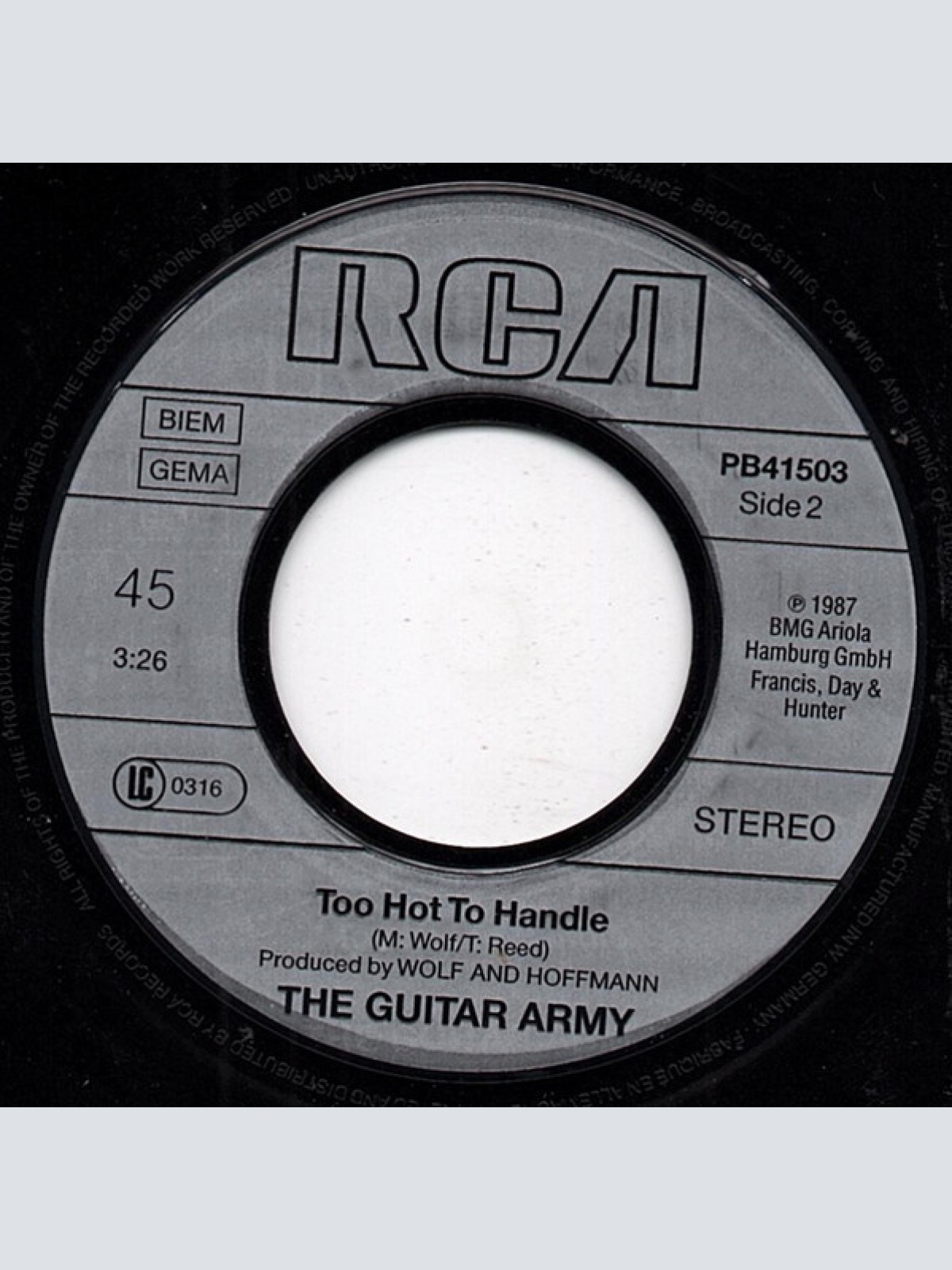 Vinyl / The Guitar Army - Goin' Out Of My Head