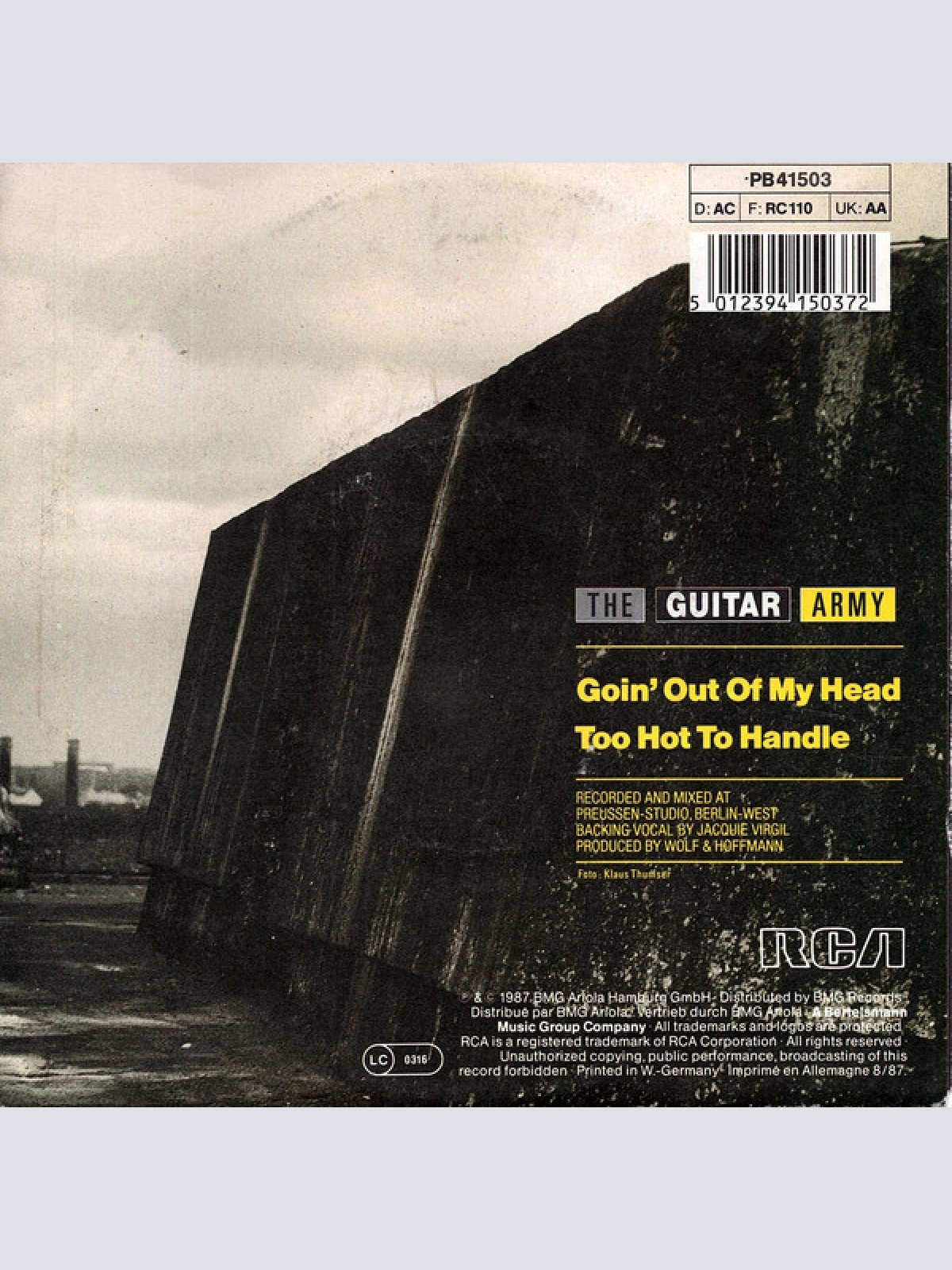 Vinyl / The Guitar Army - Goin' Out Of My Head