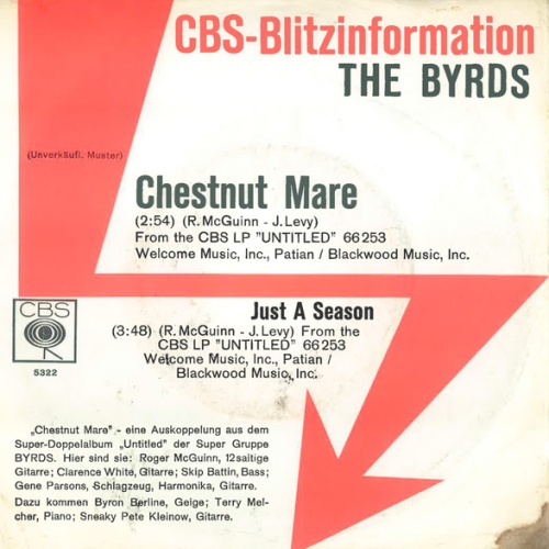 Vinyl / The Byrds - Chestnut Mare / Just A Season