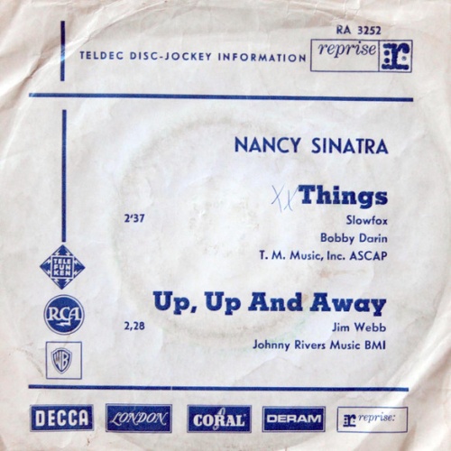 Vinyl / Nancy Sinatra - Things / Up, Up And Away