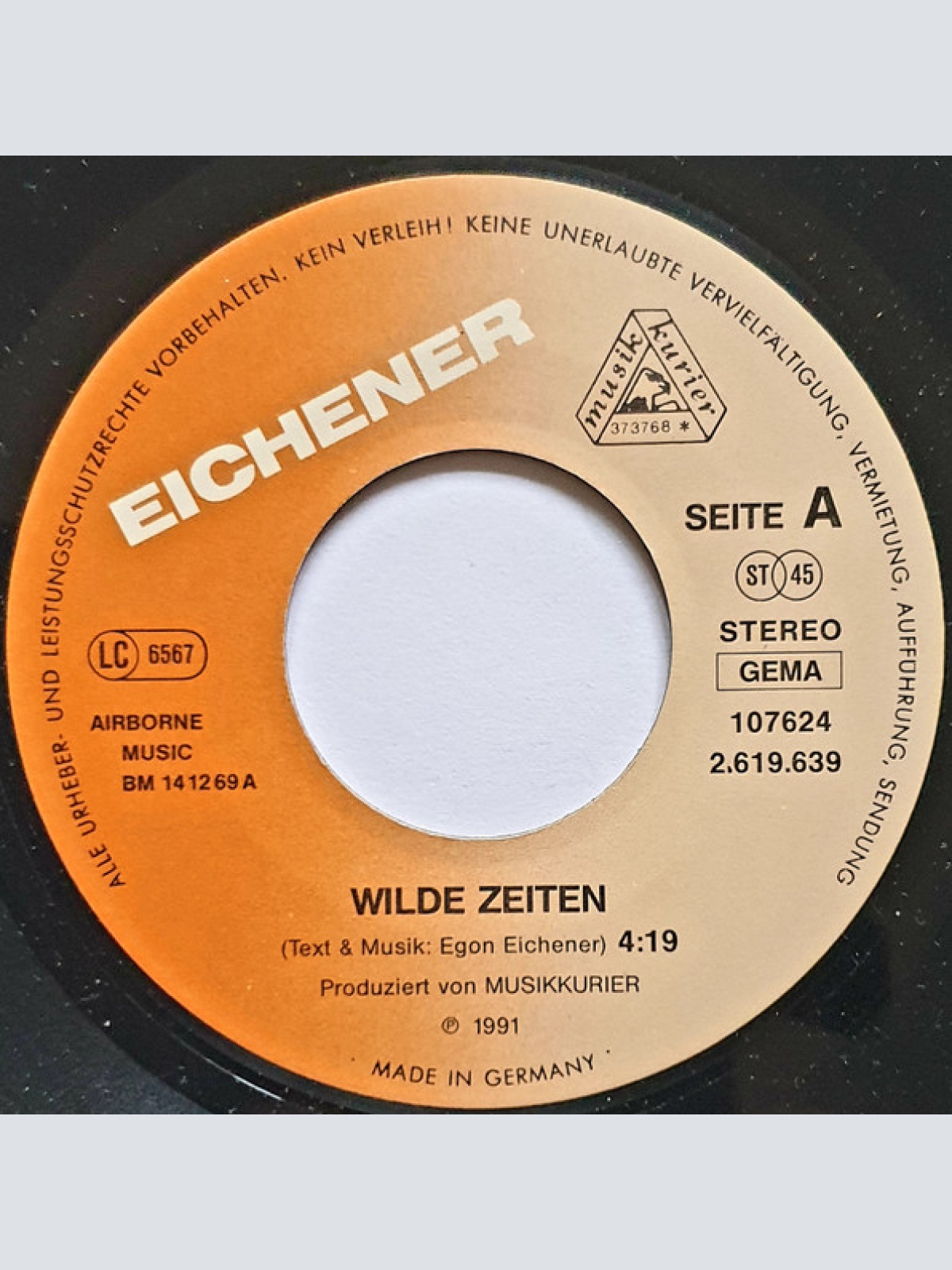 Vinyl / Eichener* - Wilde Zeiten