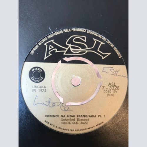 Vinyl / Orchestre T.P. O.K. Jazz* - Presence Na Ngai Ebangisaka 1 & 2
