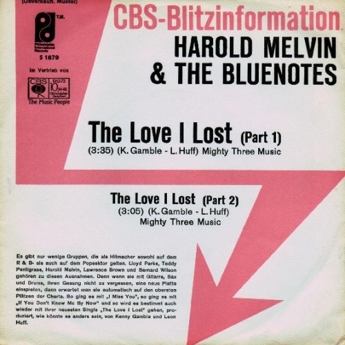 Vinyl / Harold Melvin & The Bluenotes* - The Love I Lost (Parts 1 & 2)