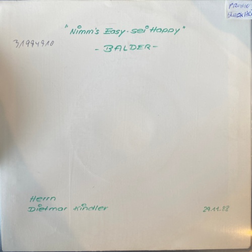 Vinyl / Hugo Egon Balder - Nimm's Easy - Sei Happy