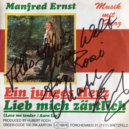 Vinyl / Manfred Ernst - Ein Junges Herz / Lieb Mich Zärtlich