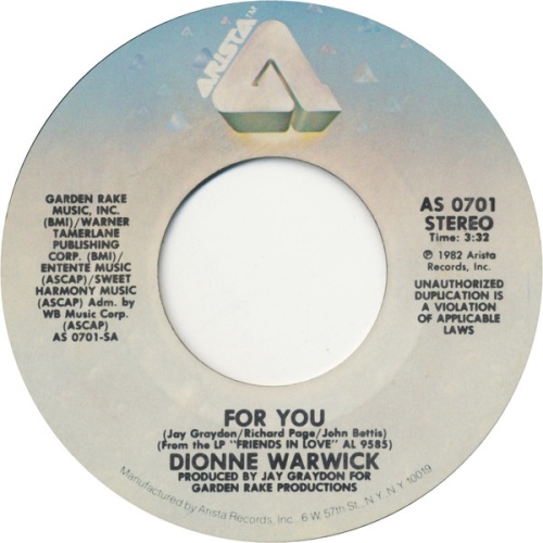 Vinyl / Dionne Warwick - For You