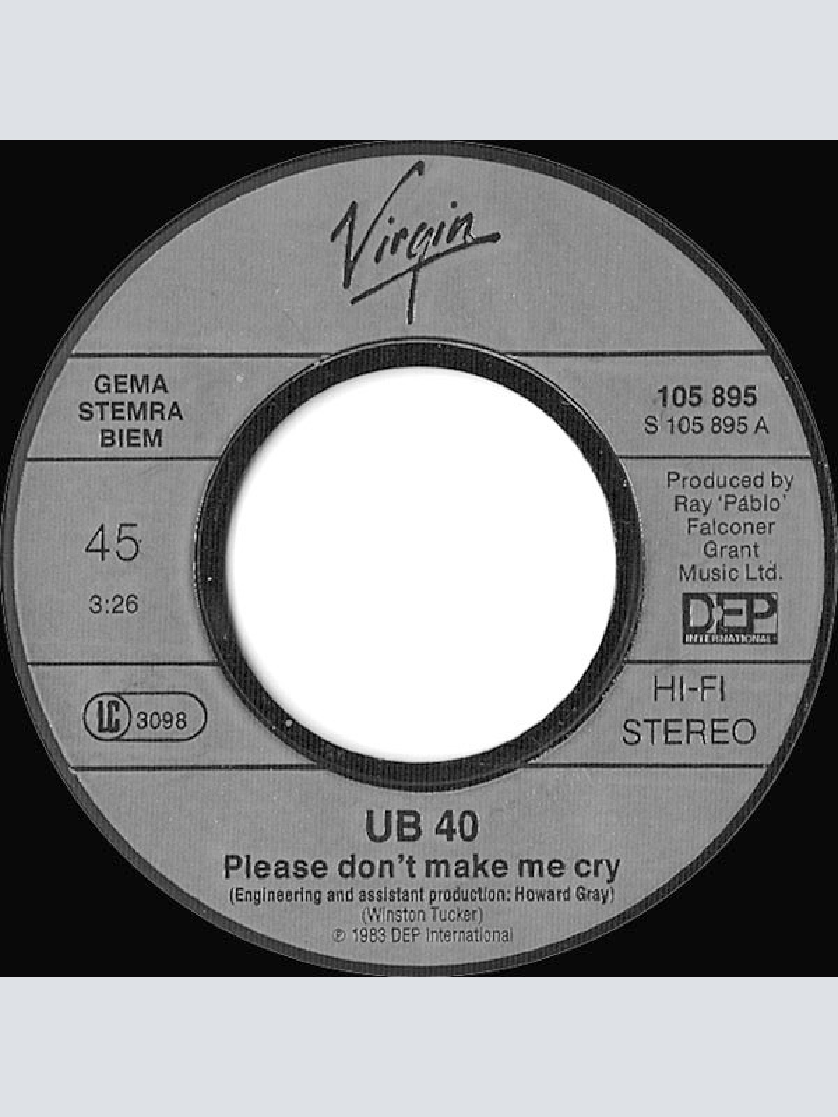 Vinyl / UB 40* - Please Don't Make Me Cry