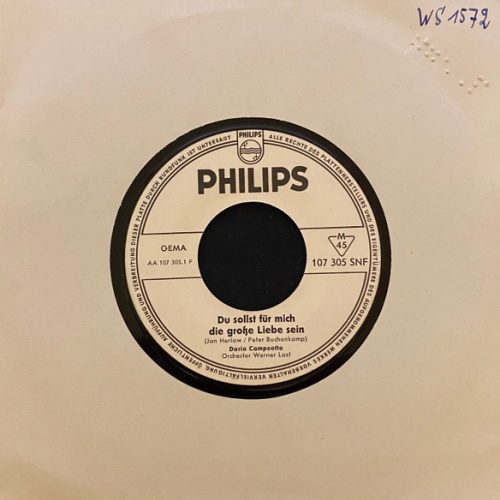 Vinyl / Dario Campeotto - Du Sollst Für Mich Die Große Liebe Sein