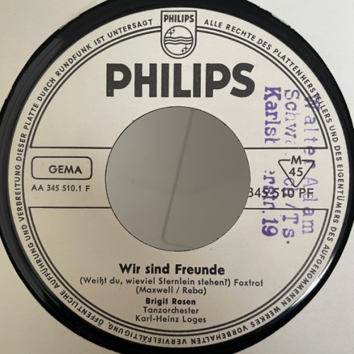 Vinyl / Birgit Rosen* - Wir Sind Freunde