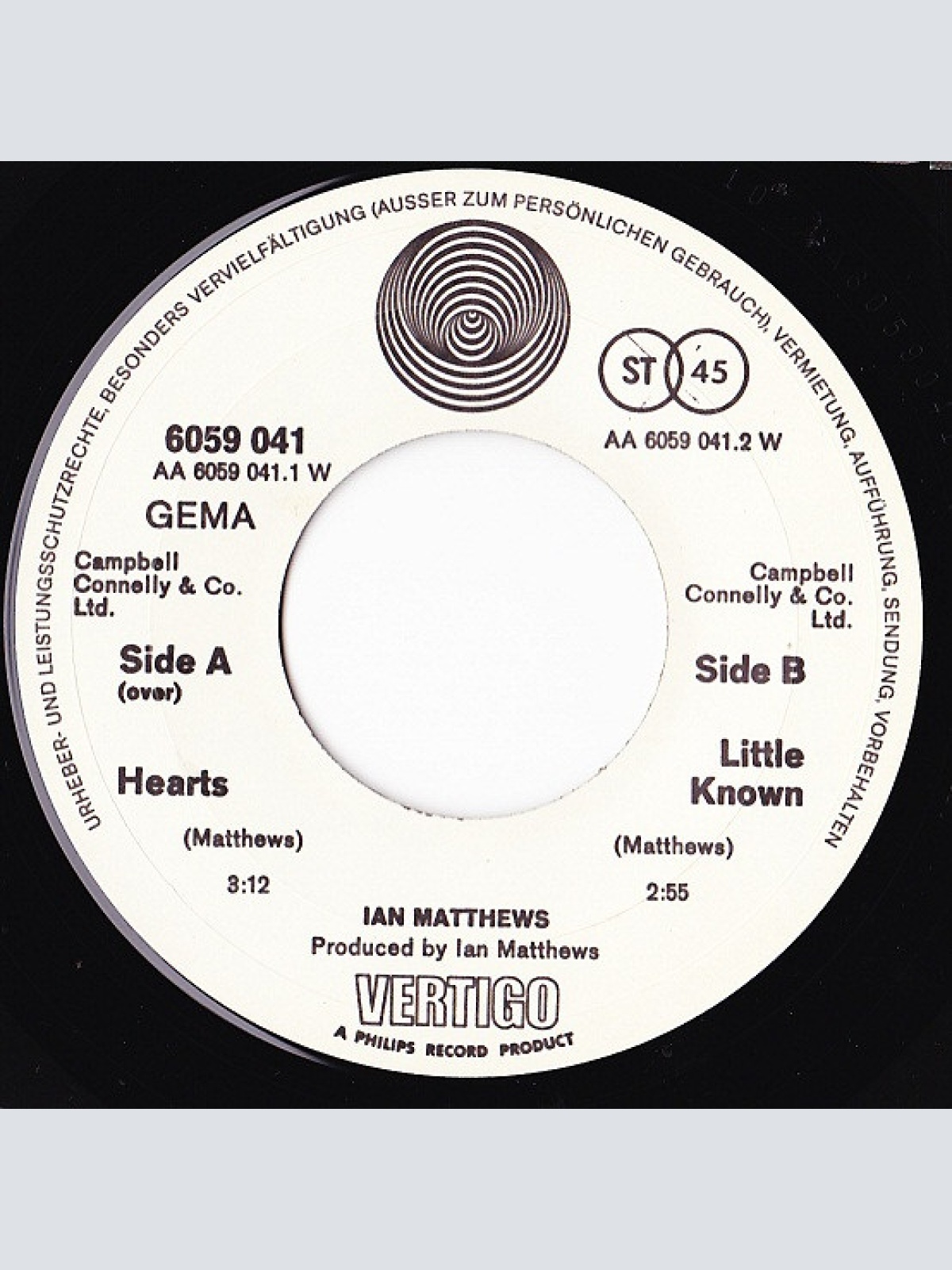 Vinyl / Ian Matthews* - Hearts