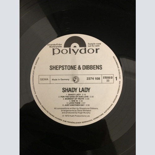 Vinyl / Shepstone & Dibbens - Shady Lady
