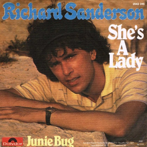 Vinyl / Richard Sanderson - She's A Lady / Junie Bug