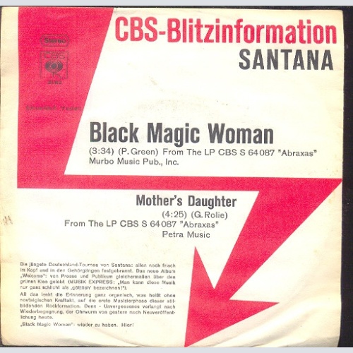 Vinyl / Santana - Black Magic Woman / Mother's Daughter